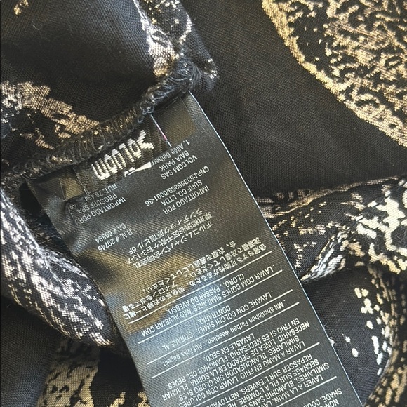 Volcom Sz Large Do Tell Button-Up Black and White Midi Dress • NWT! - Picture 12 of 15